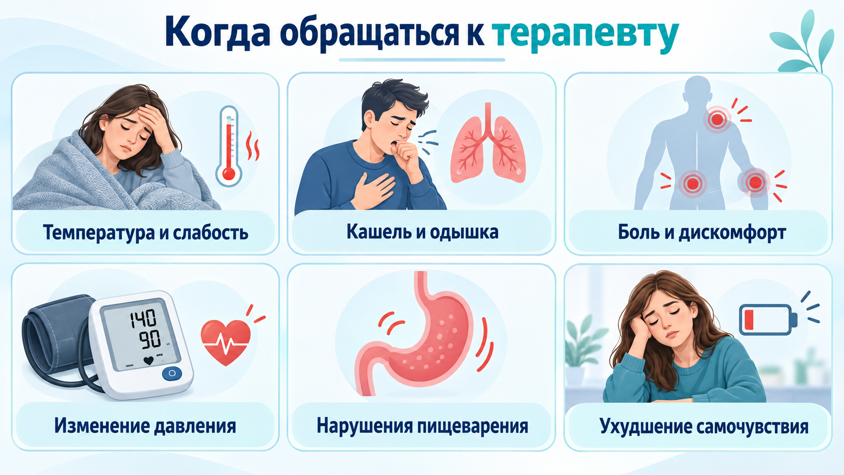 Когда обращаться к терапевту Когда обращаться к терапевту