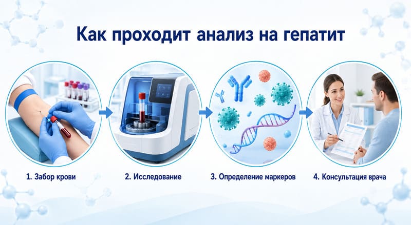 Как проходит анализ на гепатит