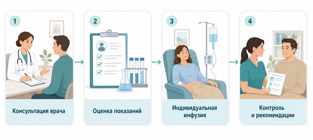 Как проходит процедура с применением комплекса «ЖКТ»