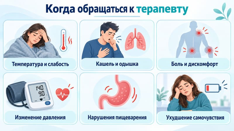 Когда обращаться к терапевту Когда обращаться к терапевту